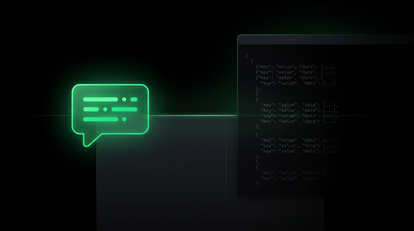 AI chat UI event tiering — clean bubbles for users, raw debug events hidden in terminal